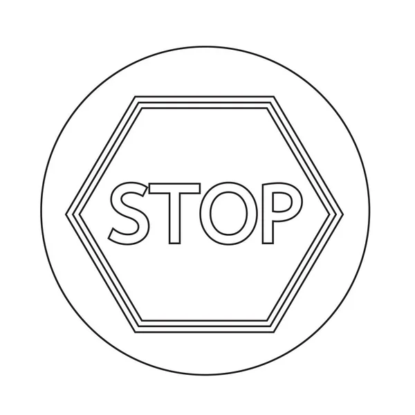 Stop sign icon stock vector by porjai