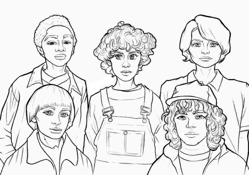 Stranger things coloring pages top collection print for free