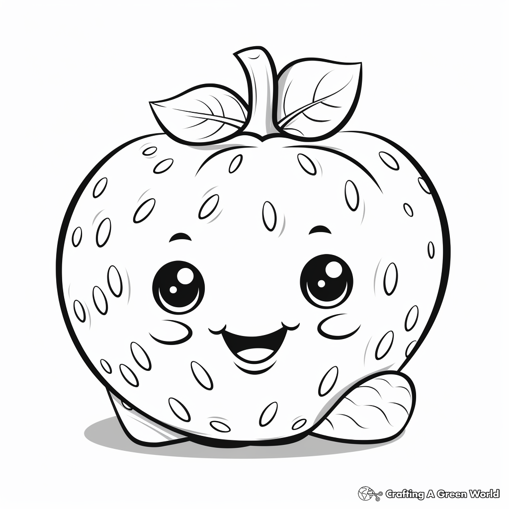 Strawberry coloring pages