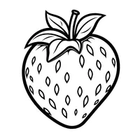 Ðï printable strawberry coloring pages for free