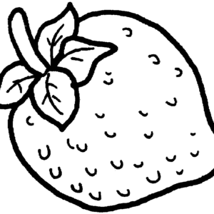 Strawberry coloring pages printable for free download