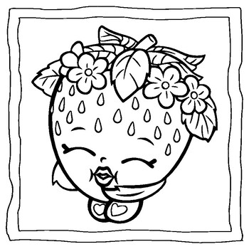 Strawberry coloring book for boy and girl strawberry coloring pages