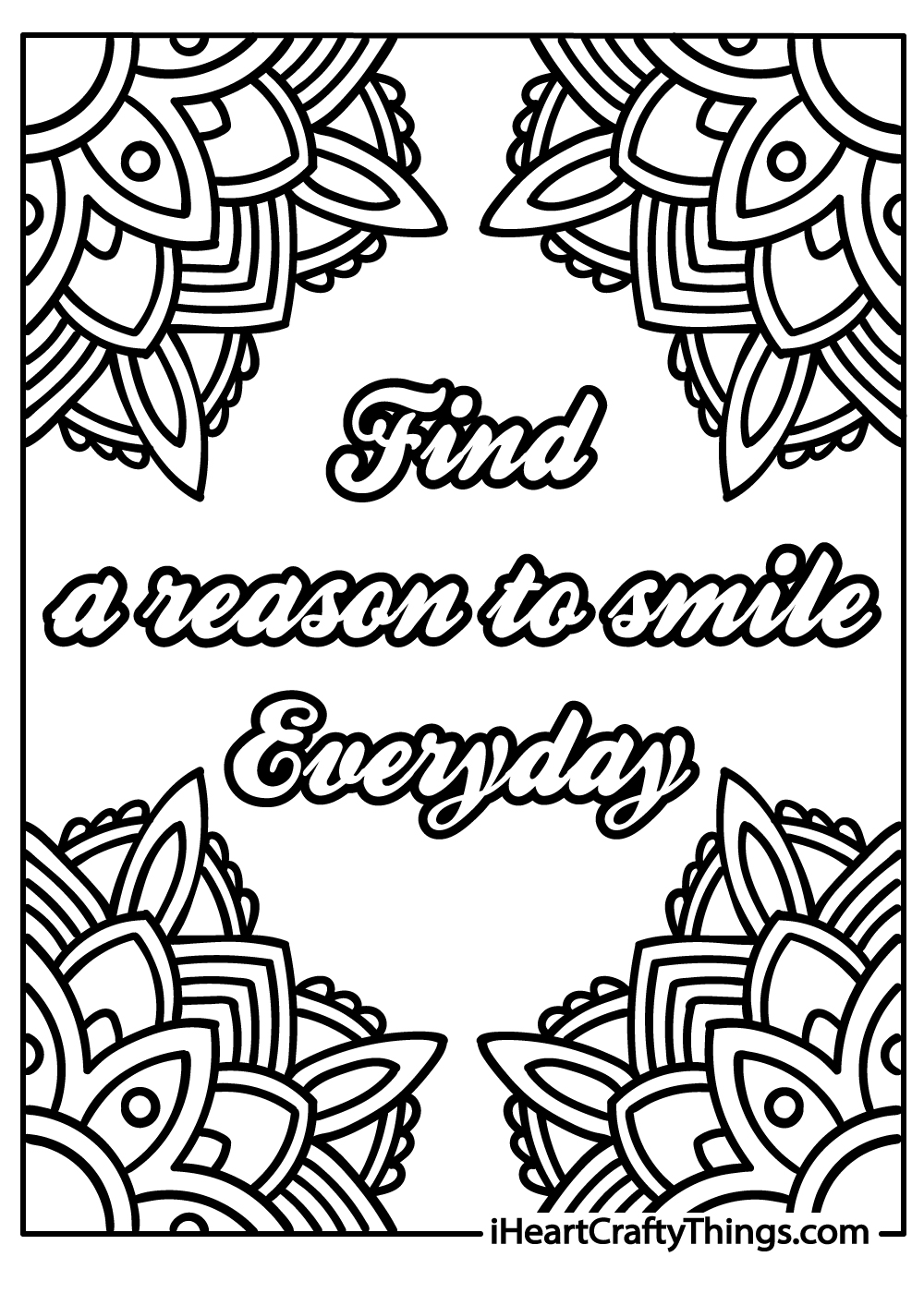 Stress relief coloring pages free printables