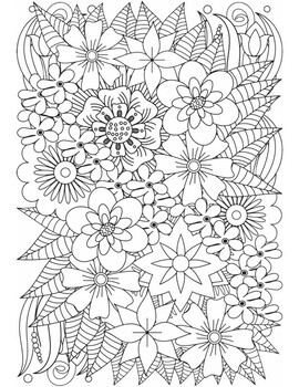 Stress relief coloring pages zen tangle doodle coloring pages