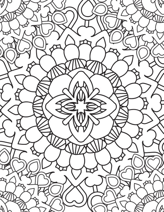 Mandela coloring book sheet printable adult stress relief coloring book page downloadable coloring sheet
