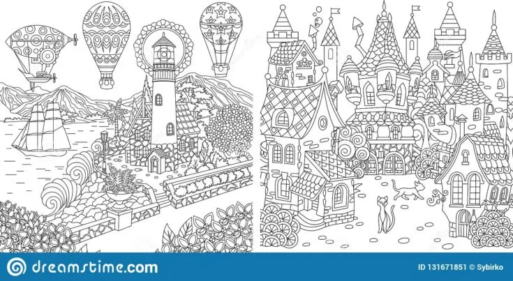 Stress relief coloring pages for adults