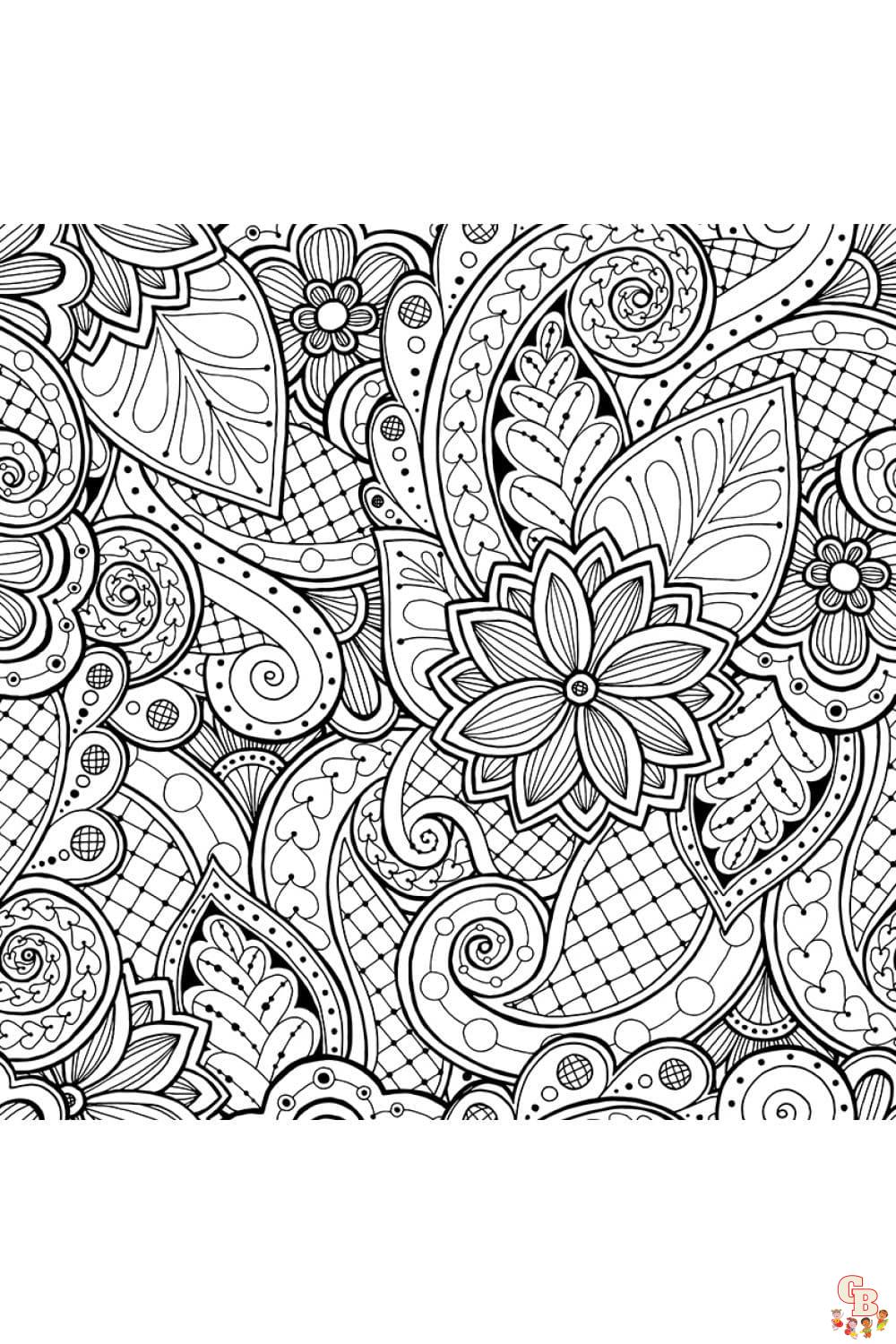 Relax and unwind with stress relief coloring pages