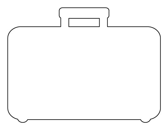 Printable suitcase template kids suitcase templates templates printable free