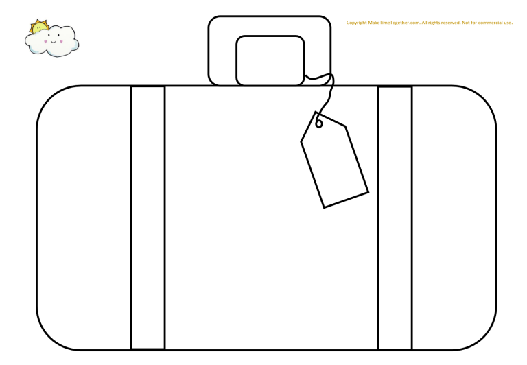 Free printable suitcase packing activity â make time together activity to discuss what you need to pack for â luggage tag template suitcase packing tag template