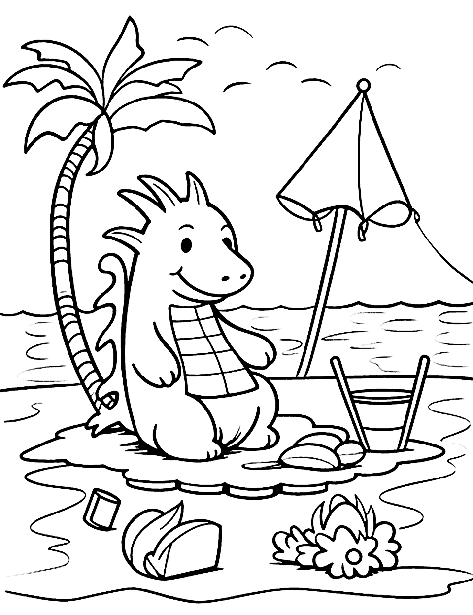 Summer coloring pages free printable sheets