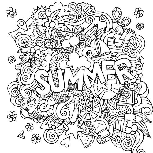 Summer summer coloring pages coloring canvas coloring pages