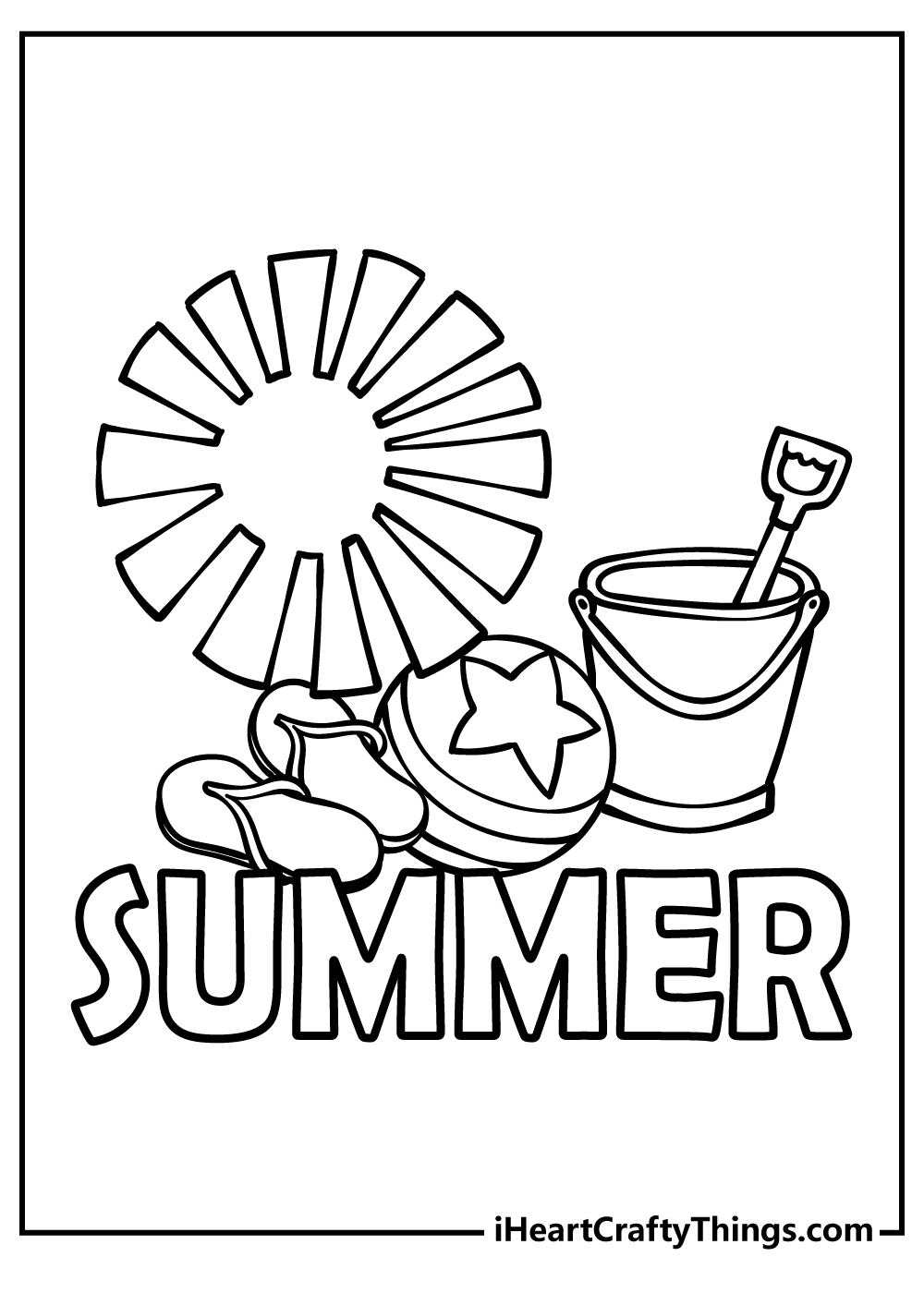 Summer coloring pages free printables