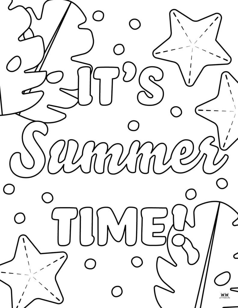 Summer coloring pages