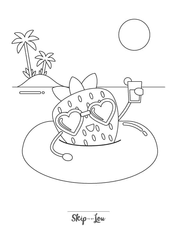 Free printable summer coloring page skip to my lou