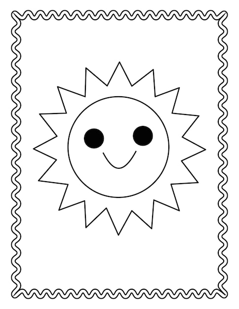 Sun coloring pages images