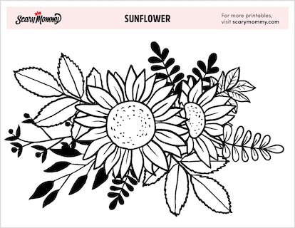 Make a move in the bright direction with these sunflower coloring pages