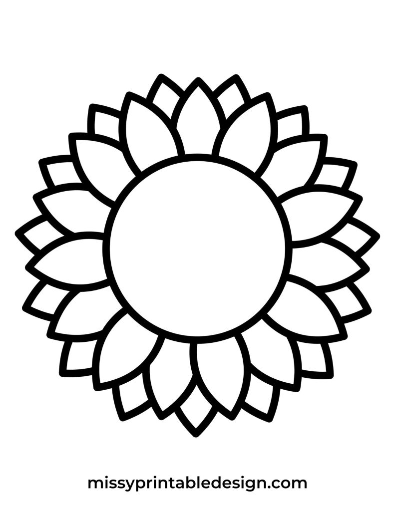 Free printable sunflower templates