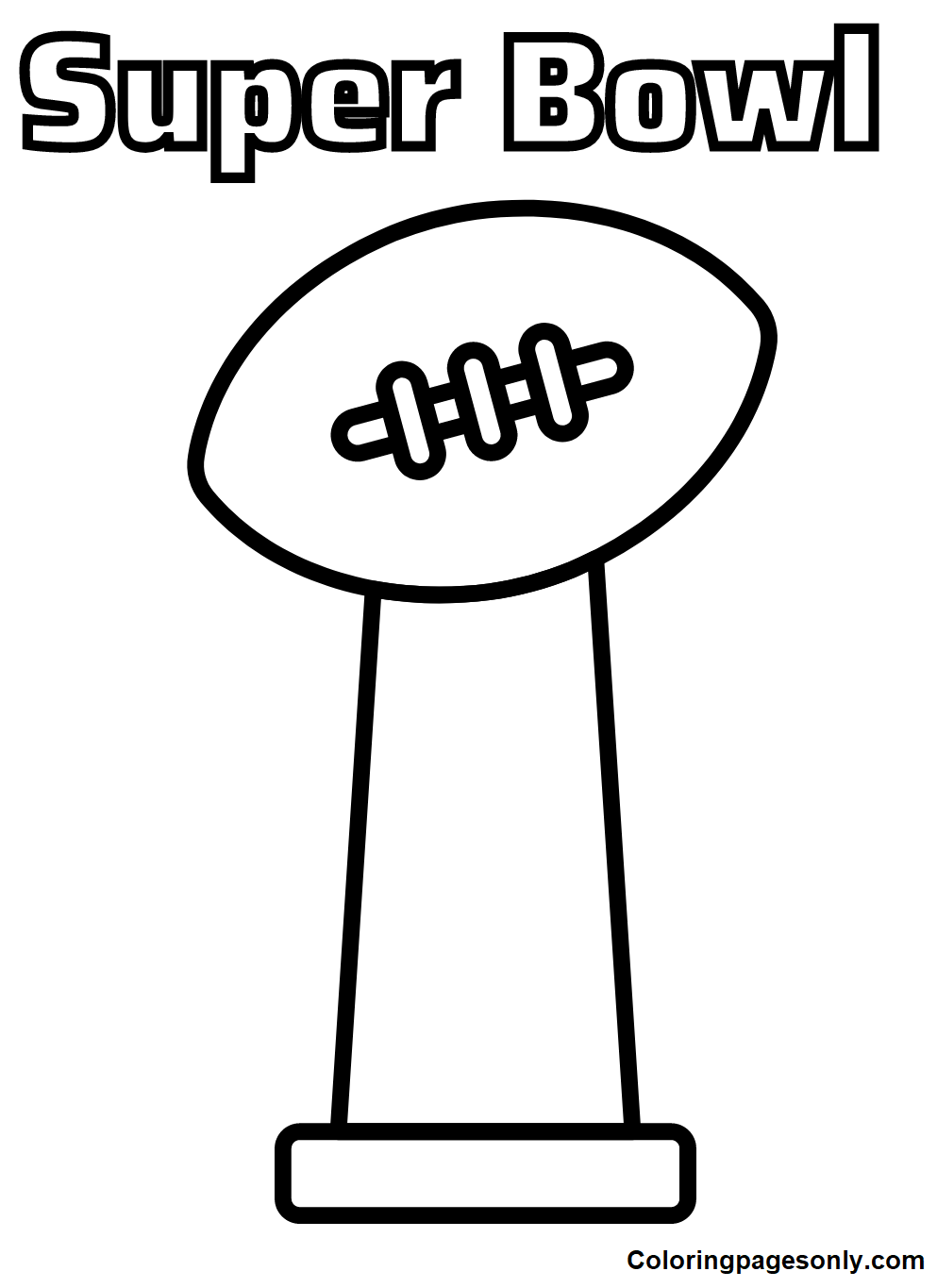 Super bowl coloring pages printable for free download