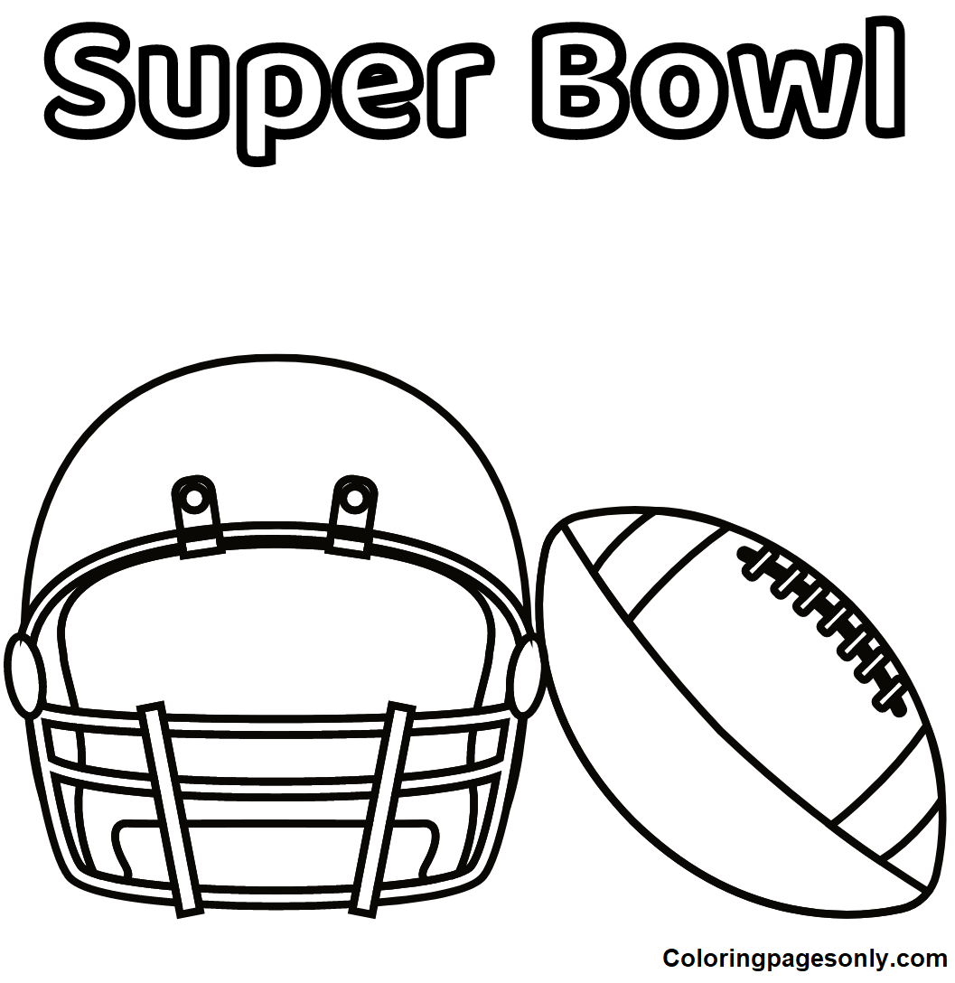 Super bowl coloring pages printable for free download