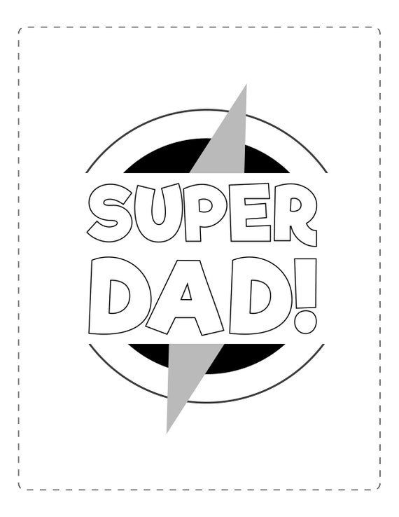 Printable fathers day and dad coloring pages