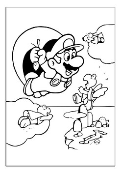 Color your adventure with printable super mario coloring pages collection