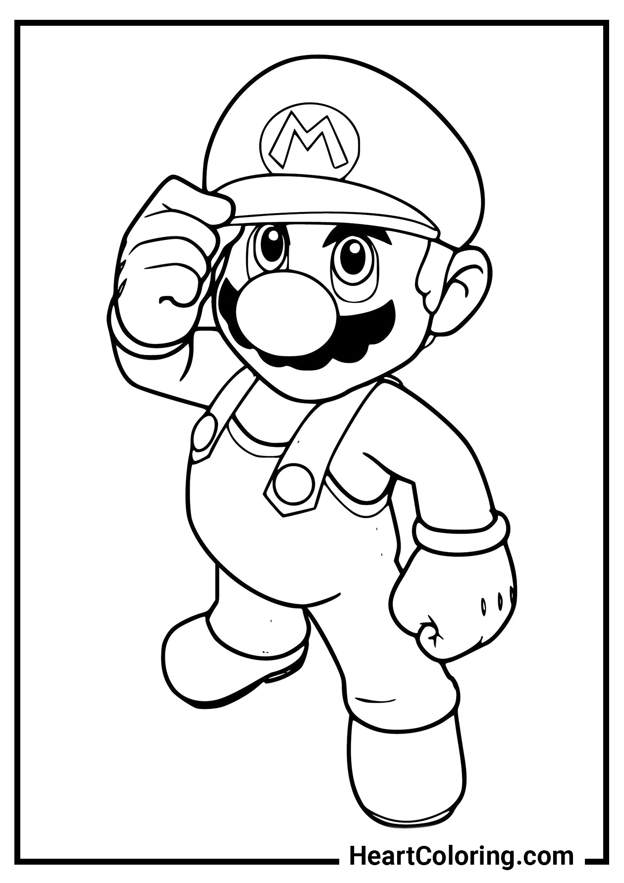 Super mario free coloring pages pdf printable