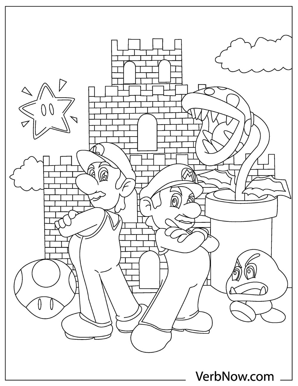Free mario coloring pages your kids will love our designs