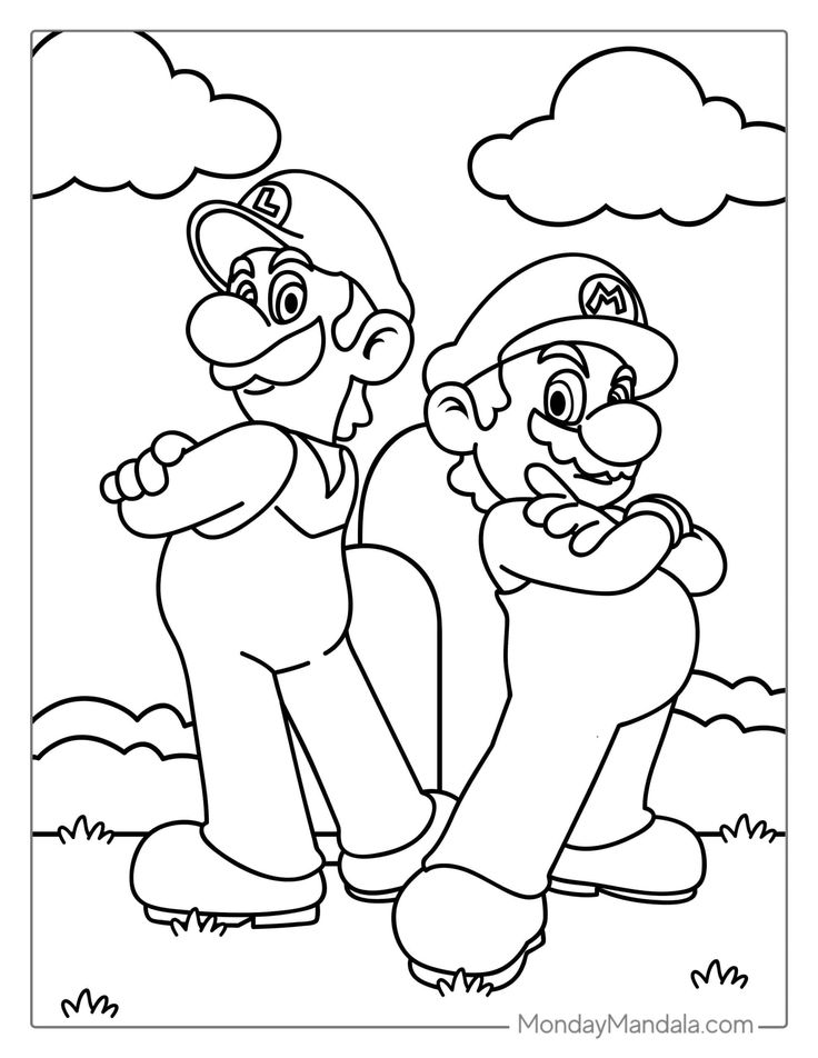 Mario coloring pages free pdf printables mario coloring pages coloring pages super mario brothers