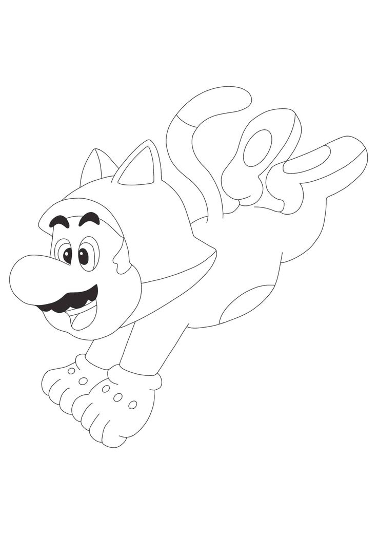 Mario cat mario coloring pages cat coloring page free printable coloring sheets
