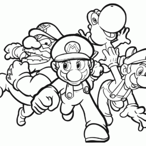 Super mario bros coloring pages printable for free download