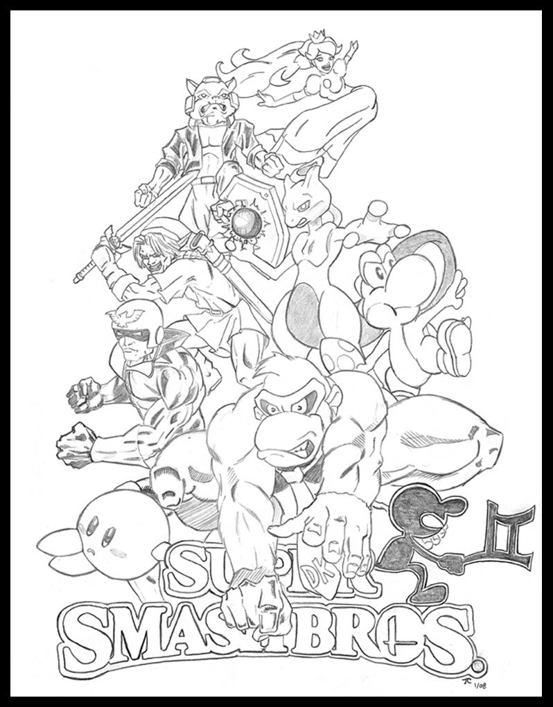 Super smash bros coloring pages sketch coloring page super mario coloring pages super coloring pages mario coloring pages