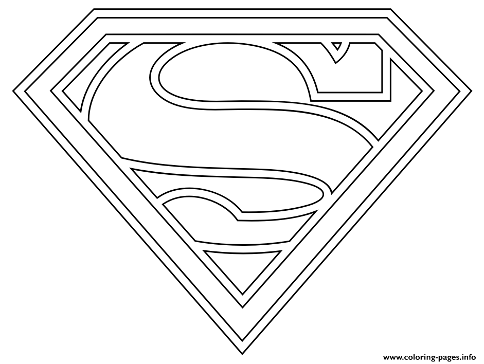 Print supergirl logo coloring pages superhero coloring pages superman coloring pages superhero coloring