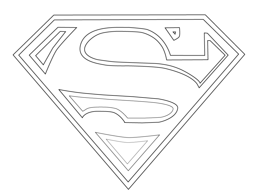 Super man logo coloring sketchhttpcolorasketchsuper