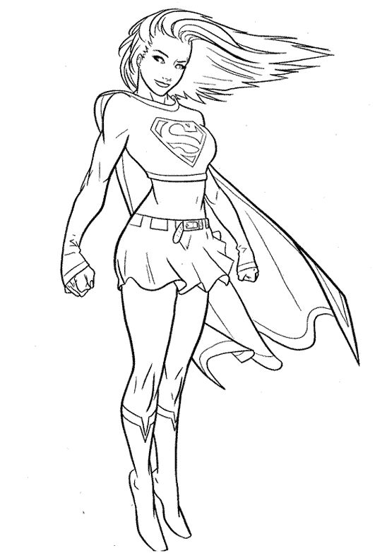 Supergirl superhãroes â pãginas pa colore superhero coloring pages superhero coloring spiderman coloring