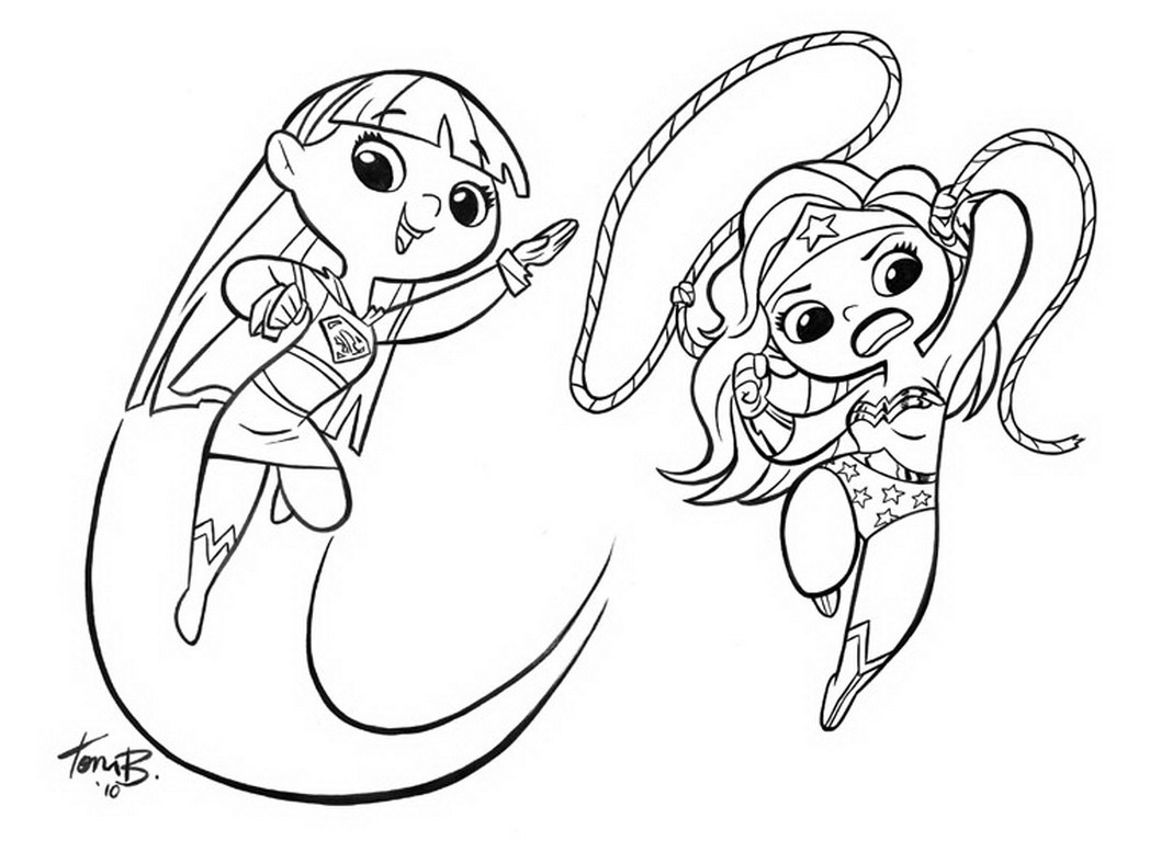 Supergirl coloring pages