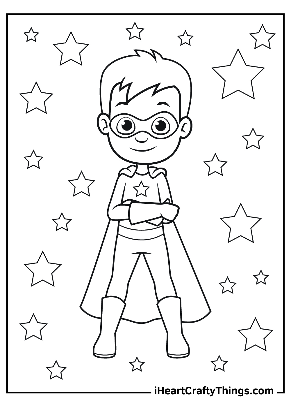 Superhero coloring pages free printables