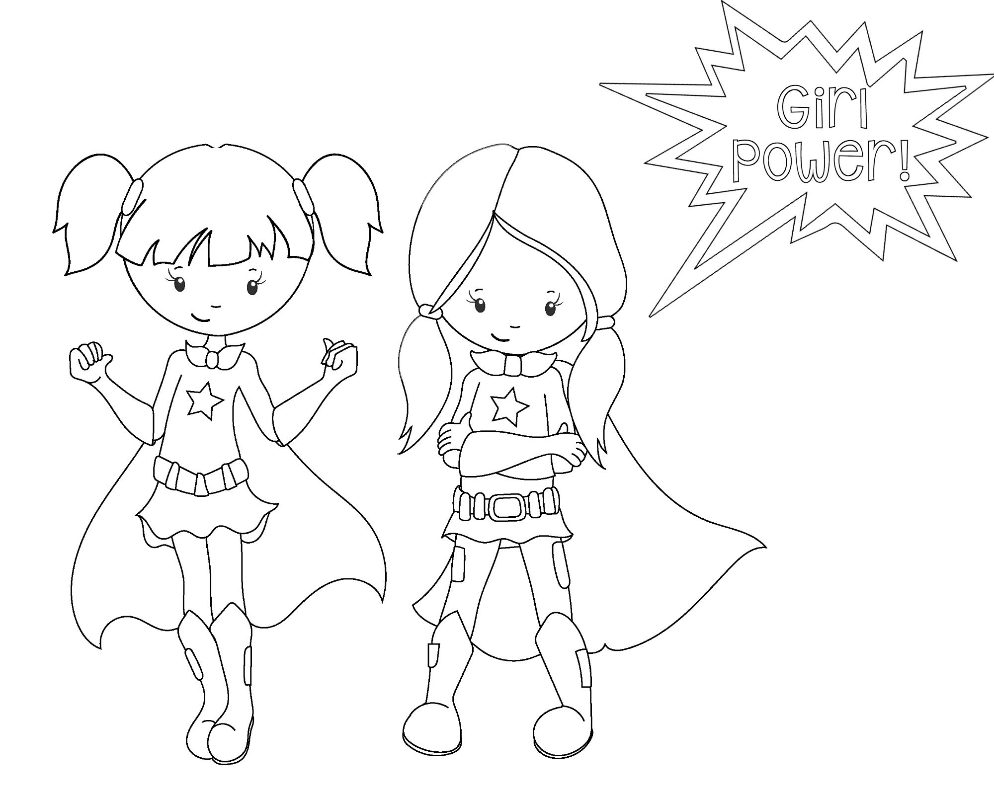 Free printable superhero coloring sheets for kids