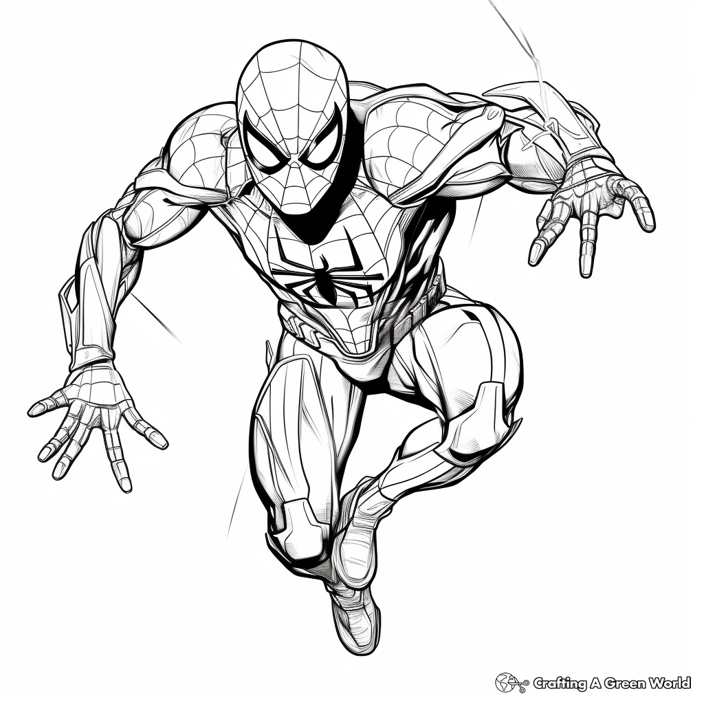 Superhero coloring pages