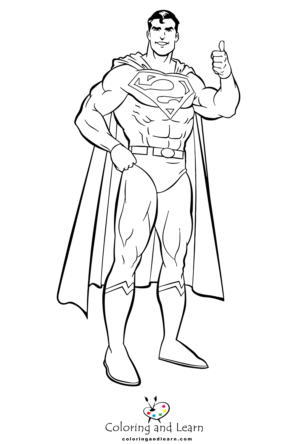 Superman coloring pages