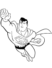 Superman coloring pages to print