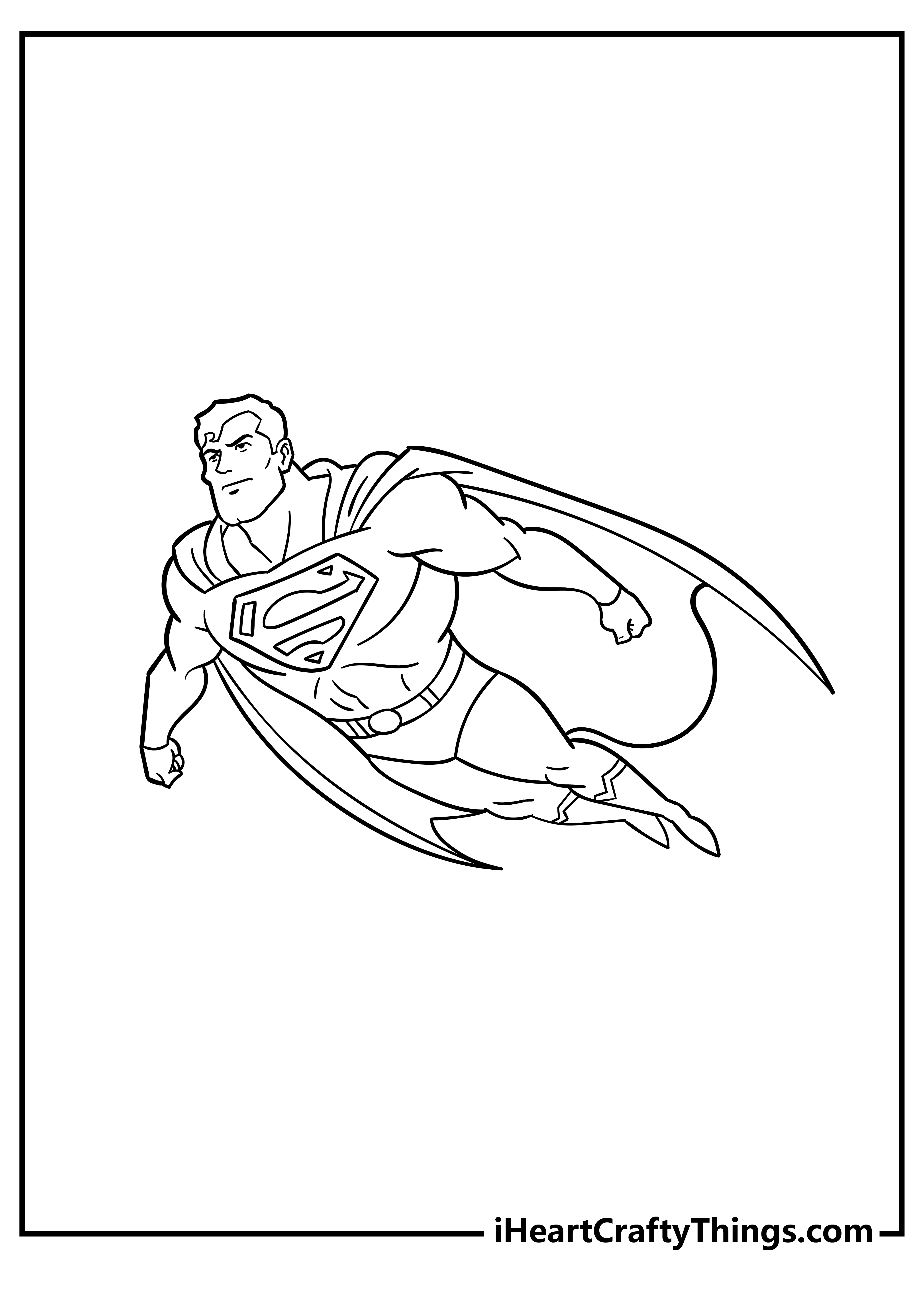 Superman coloring pages free printables