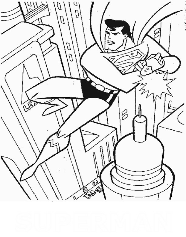 Superman coloring pages â birthday printable