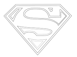 Coloring pages superman logo coloring pages