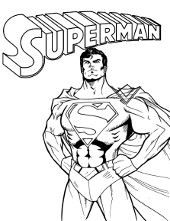 Superman coloring pages to print