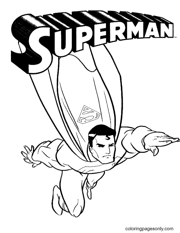 Superman coloring pages printable for free download