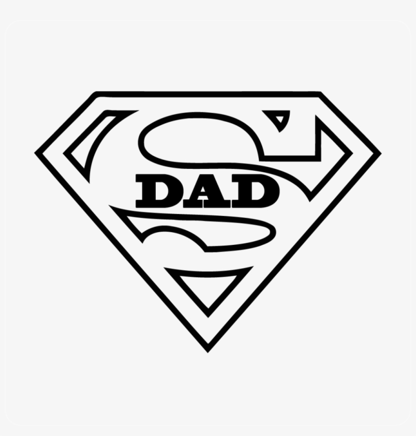 Superman logo colouring page