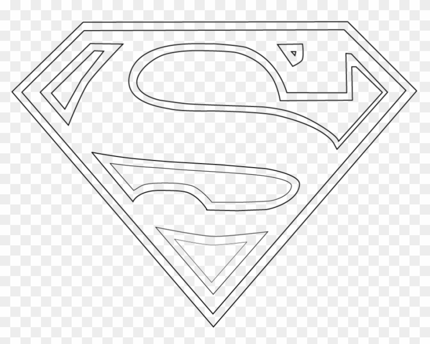 Black and white superman logo png image