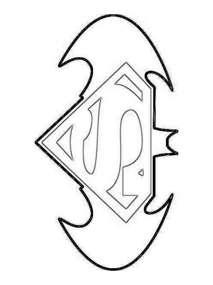 Superman logo coloring pages