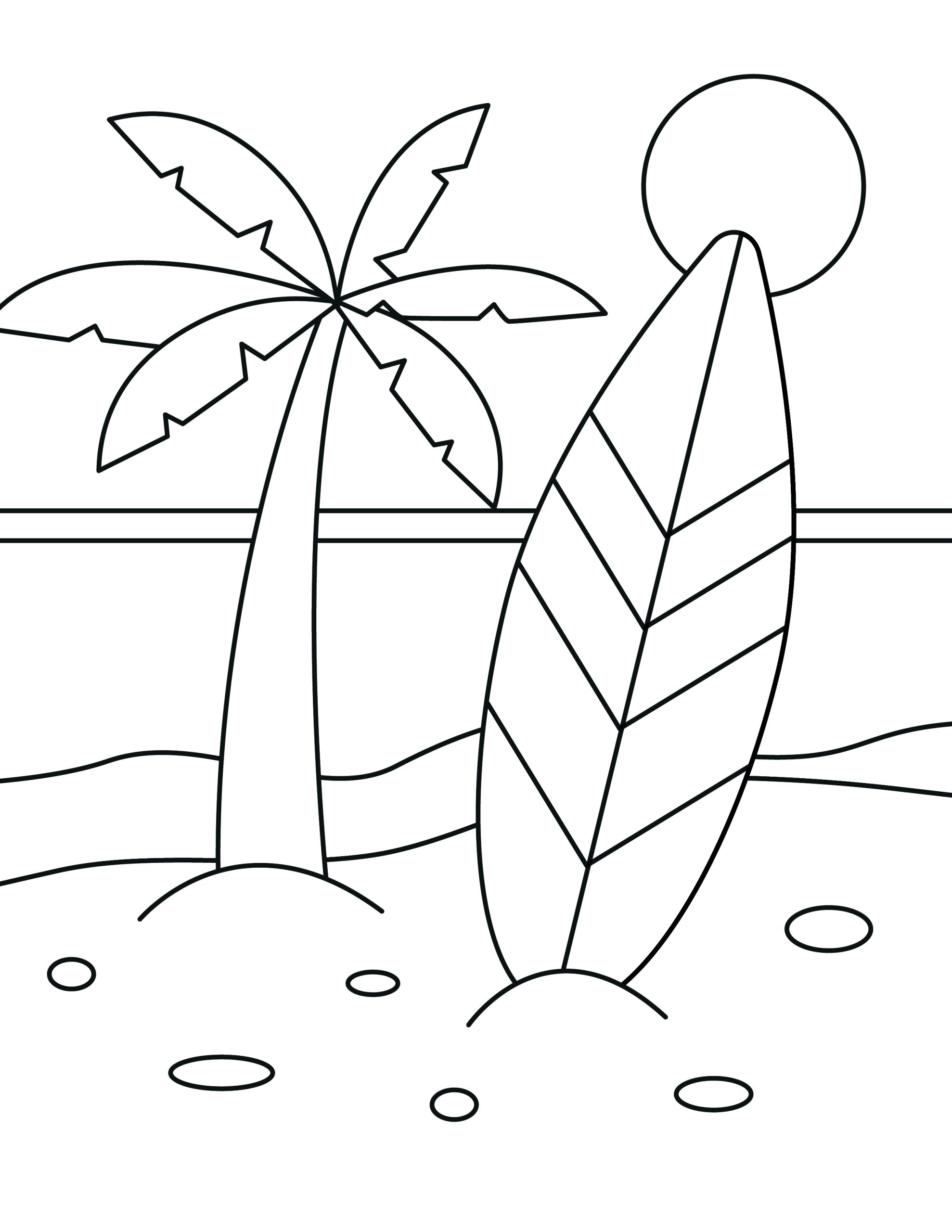 Fun printable beach coloring pages with free download skip to my lou