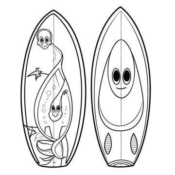 Surfboard drawing png transparent images free download vector files